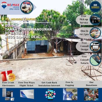 BU - Tanah Bonus Bangunan di Benda, Pasar Minggu Nego Sampai Deal