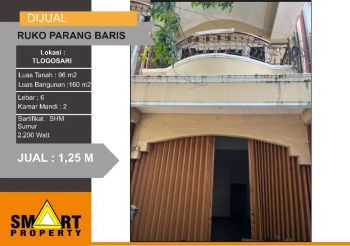 Ruko 2 Lantai Di Parang Baris Raya Tlogosari Semarang