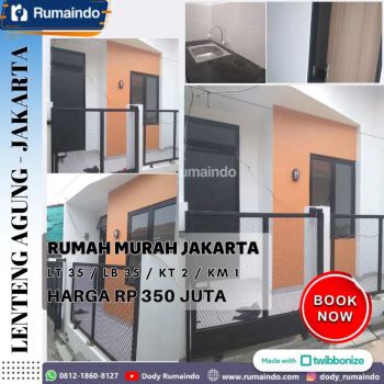 Rumah Termurah Dekat Stasiun Lenteng Agung Jagakarsa