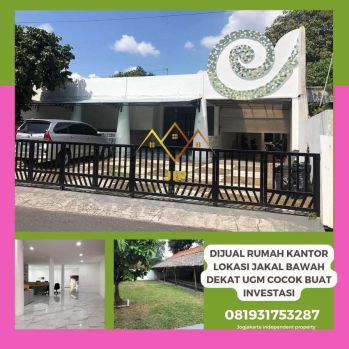 Dijual rumah kantor lokasi jakal bawah dekat UGM