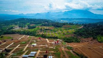 Tanah Kavling Wisata Ada Kolam Renang Bangun Villa via Tol Cibubur