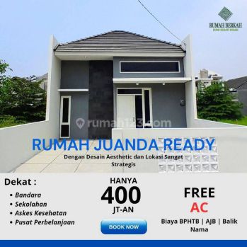 Rumah baru siap huni 400 jt'an dekat bandara juanda SHM