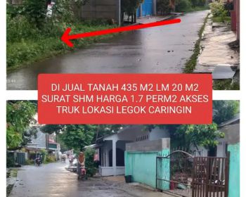 Di jual tanah lokasi legok tangerang