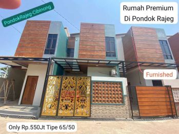 Rumah 2 lantai full furnished diperbatasan depok & cibinong