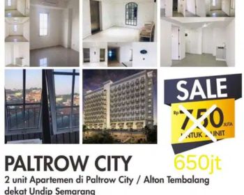 JUAL CEPAT APARTEMENT PALTROW TYPE STUDIO UNDIP TEMBALANG SIAP HUNI