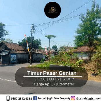Timur Pasar Gentan Tanah 3 Jutaan Strategis Jalan Kaliurang Km 10