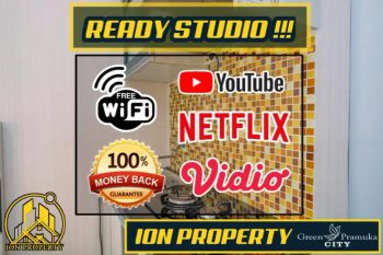 SEWA STUDIO TRANSIT PERJAM APARTEMEN GREEN PRAMUKA CITY