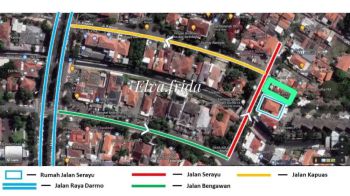 Dijual Murah Rumah di Jl Serayu Raya Darmo Surabaya Pusat