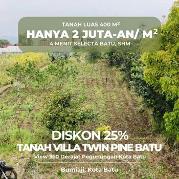 Tanah Murah Kota Batu Cocok Bikin Villa