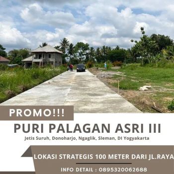 Tanah kavling murah strategis di jl.Palagan km 14