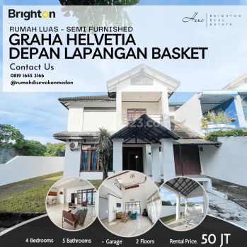Komplek Graha Helvetia,semi Furnished,depan Lap. Basket