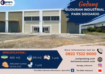 Jual Gudang New Baru Gress Buduran Industrial Park - The EdGe