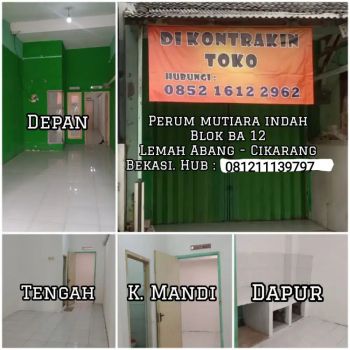 Sewa ruko dan rumah Cikarang utara