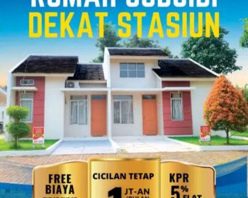 (pj)rumah subsidi di stasiun citra maja angsuran 500rb
