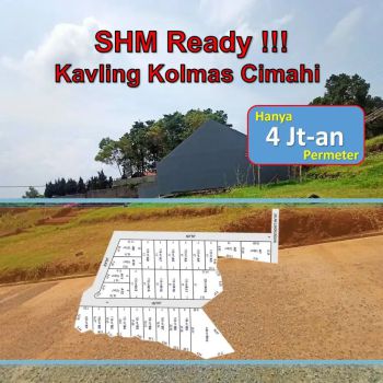 Awas Kehabisan! Kapling Tanah Siteplan Rapi di Cimahi