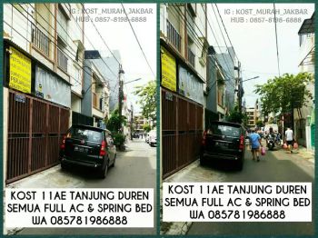 Kost kos kontrakan murah putra putri tanjung tj duren full ac wifi air