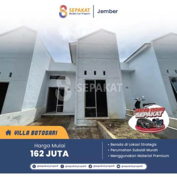Dijual Rumah Subsidi Lokasi Strategis di Sukorambi Jember