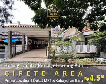 Rumah Hitung Tanah Persegi Jarang Ada, Dekat Mrt Kebayoran Baru