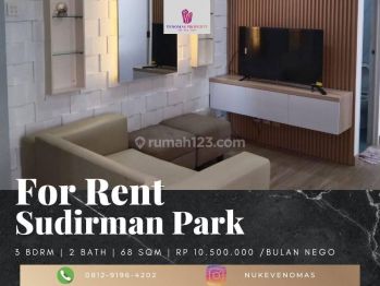 Disewakan Apartement Sudirman Park 3 Bedroom Full Furnished High Floor