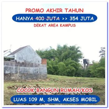 Jual Tanah Dekat UB Bumi Dahayu Joyoagung Malang