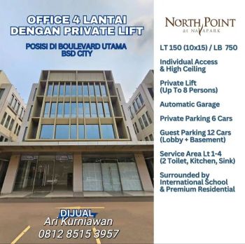 Premium Business Loft North Point 2 terbatas 7 unit 19man Navapark BSD