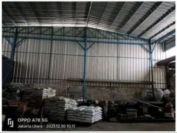 DIJUAL GUDANG Ex Pabrik Daur Ulang Plastik