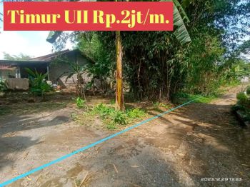 Tanah Murah dkt kampus UII Jalan Kaliurang