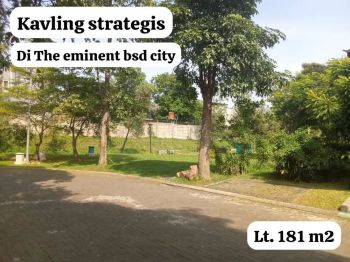 Dijual cepat kavling strategis di The eminent bsd