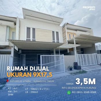 Jual Rumah Sutorejo Utara