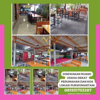 Disewakan ruang usaha strtategis cocok buat coffee shop