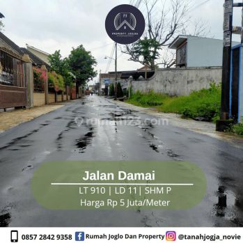 Tanah Kosong 5jutaan Mangku Aspal Jalan Utama Sekitar Jalan Damai