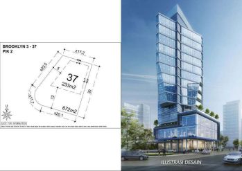 Kavling Tanah Komersial, Pik2, Brooklyn lt 627 m2, Harga 26 juta/ m2