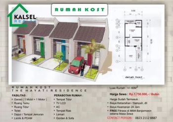 Kost Eksklusif Full Perabot Harian Mingguan Bulanan