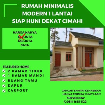 RUMAH DEKAT KAWASAN CIMAHI 1 LANTAI DEKAT POLBAN