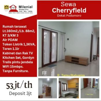 Disewakan Rumah Cherryfield Bandung