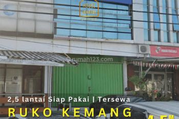 Ruko Kemang 2,5lantai Siap Pakai Tersewa Parkir 4mobil Jalan Raya