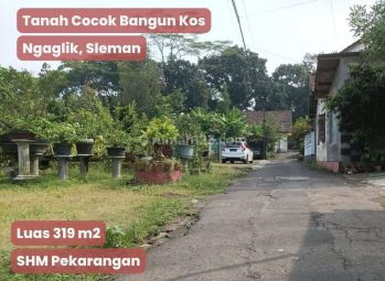 Utara Ugm, Jual Tanah Sleman, Cocok Hunian Dan Homestay, SHM