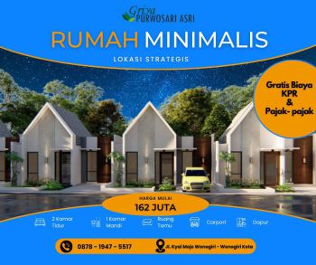 Rumah Minimalis Lokasi Startegis Wonogiri Kota
