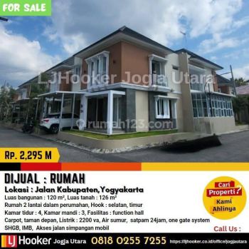 Rumah Elite 2 Lantai Dalam Perumahan di Jalan Kabupaten Yogyakarta