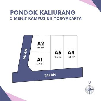 Utara UII Jogja, Cocok Bangun Villa, SHM P