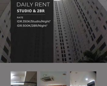 Disewakan Mulai 350k/Hr Studio/2BR Harian di Bassura City - B125