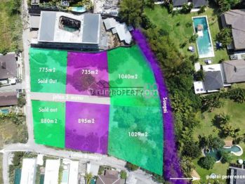 Jual Tanah Pererenan Dekat Pantai Lima Lt 895 M2