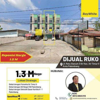 Di Jual Ruko Jl. Ratu Sianum 3 Ilir