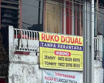 Ruko 2 lantai dekat Pasar Pagaralam simpang Asam