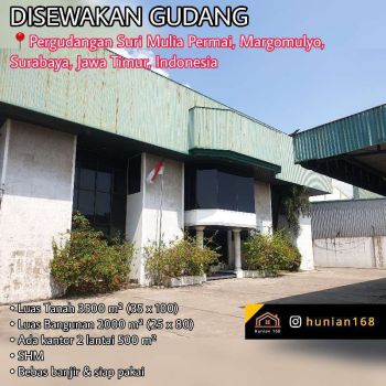 SEWA Gudang Pergudangan Suri Mulia Margomulyo Indah Permai Surabaya