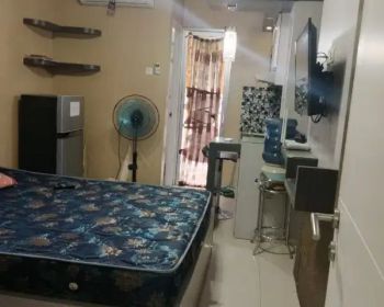 sewa type studio mewah tower Geranium view pool