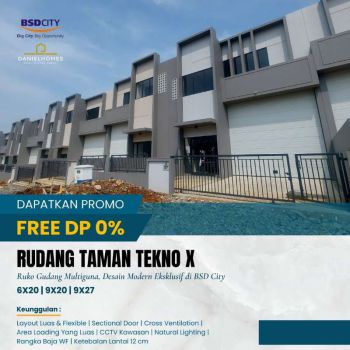 Gudang Taman Tekno X BSD Akses mudah dan strategis