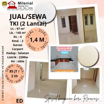 (MdL) Disewakan/Dijual Rumah Baru Selesai Renovasi di TKI