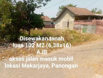 Tanah disewakan di Mekarjaya Panongan