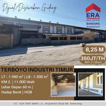 Disewakan Gudang di Terboyo Industri Timur